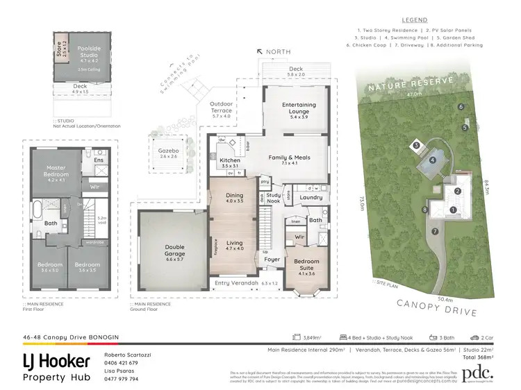 Floorplan of Homely house listing, 46-48 Canopy Drive, Bonogin QLD 4213