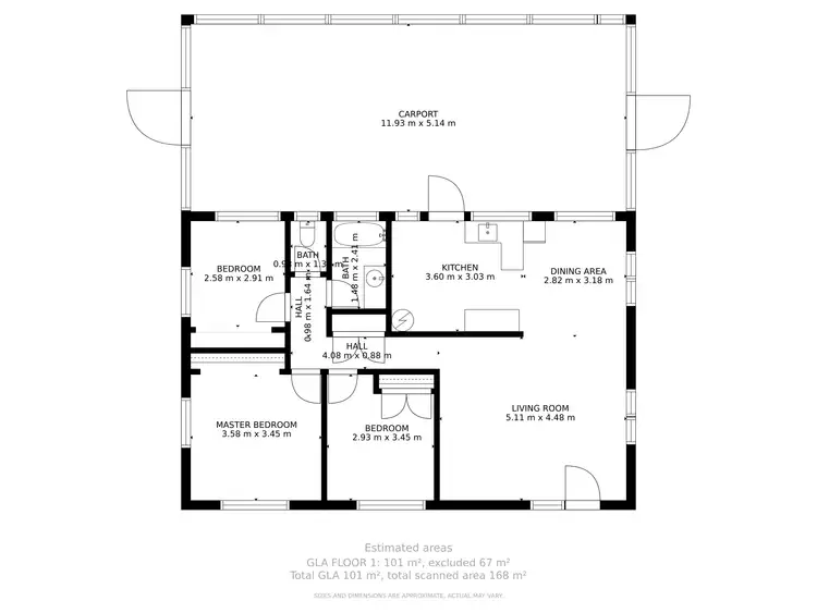 Floorplan of Homely house listing, 449 McCoombe Street, Mooroobool QLD 4870