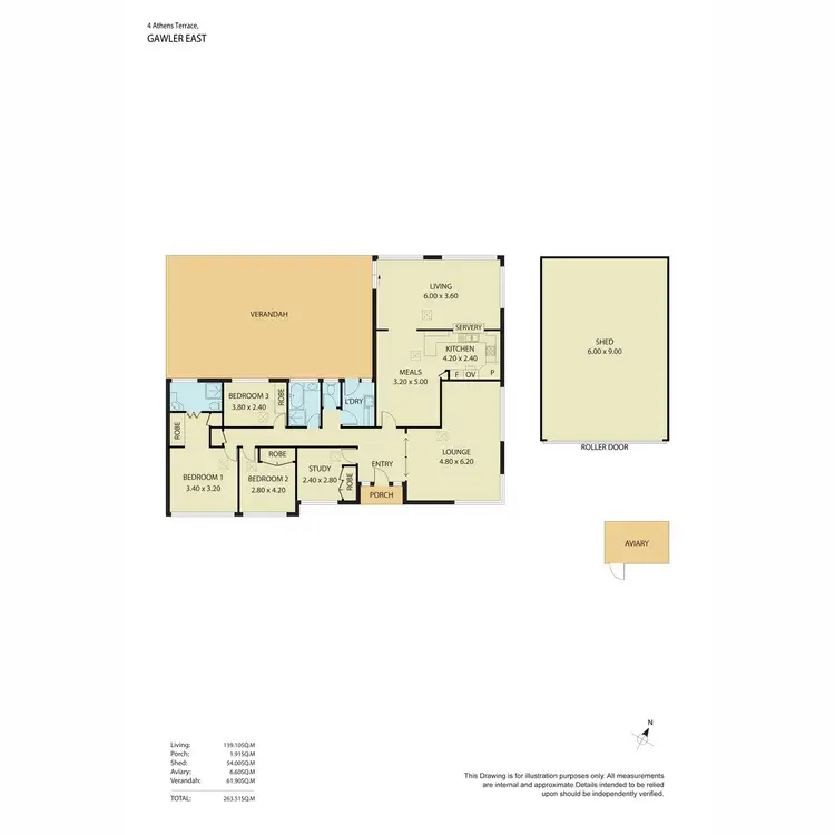 Floorplan of Homely house listing, 4 Athens Terrace, Gawler East SA 5118