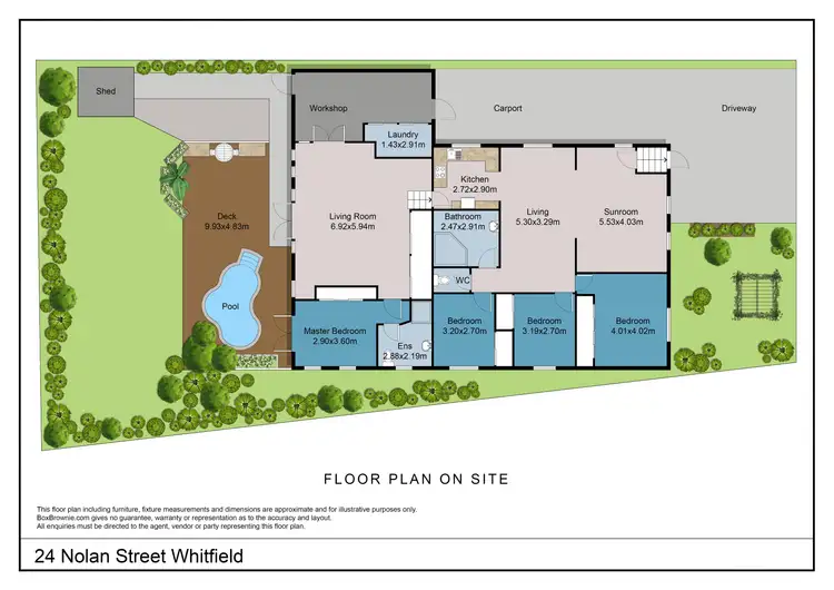 Floorplan of Homely house listing, 24 Nolan Street, Whitfield QLD 4870