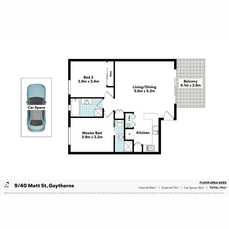 Floorplan of Homely apartment listing, 9/40 Mott Street, Gaythorne QLD 4051