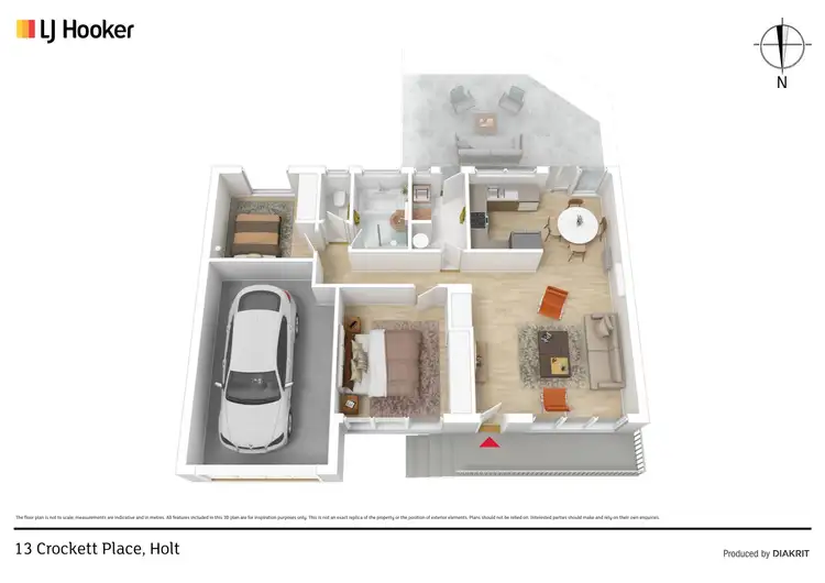 Floorplan of Homely house listing, 13 Crockett Place, Holt ACT 2615