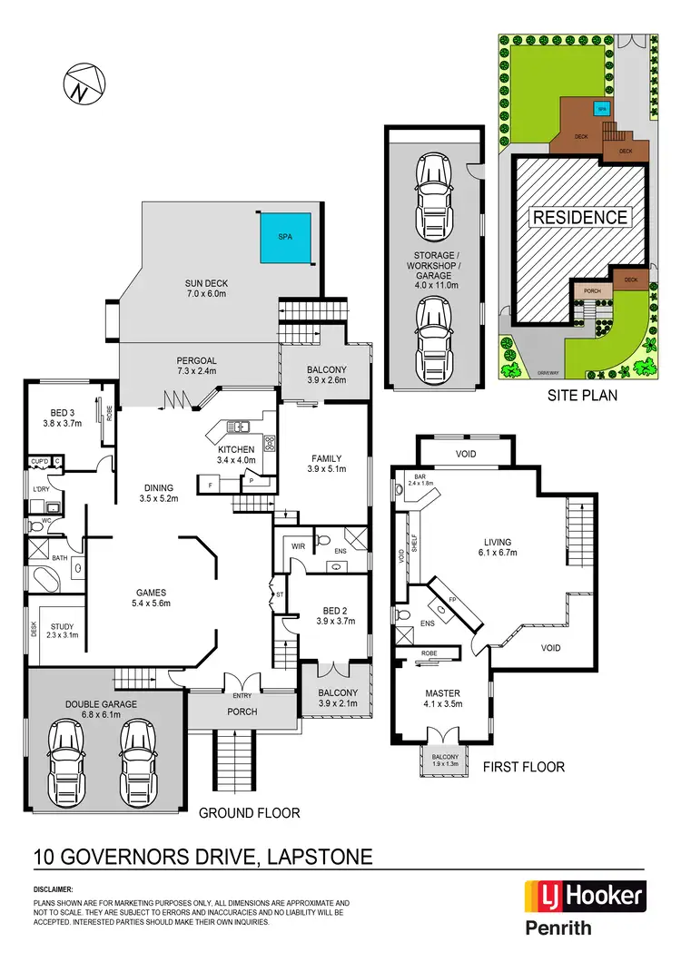 Floorplan of Homely house listing, 10 Governors Drive, Lapstone NSW 2773