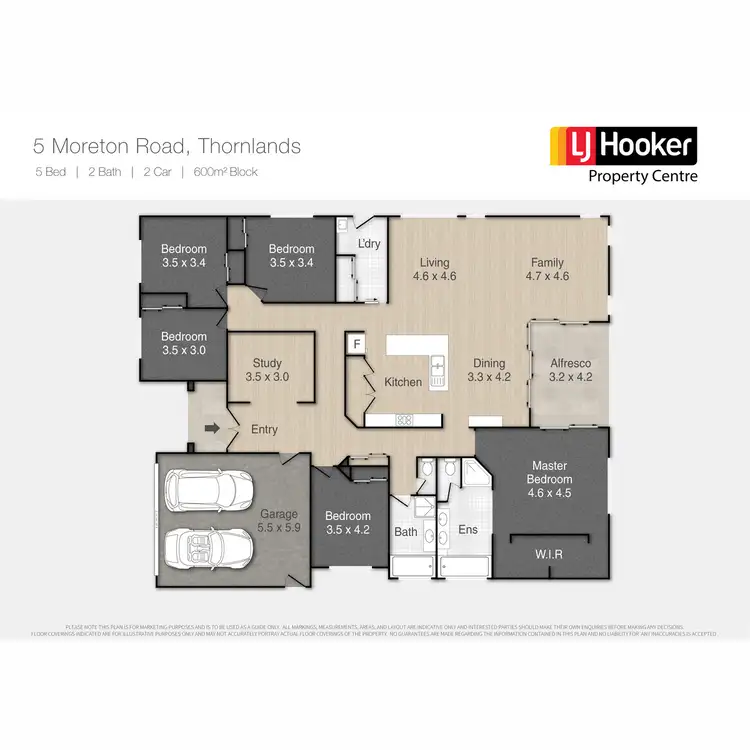 Floorplan of Homely house listing, 5 Moreton Road, Thornlands QLD 4164
