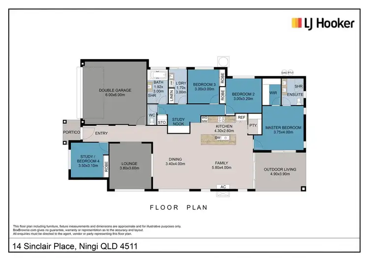 Floorplan of Homely house listing, 14 Sinclair Place, Ningi QLD 4511