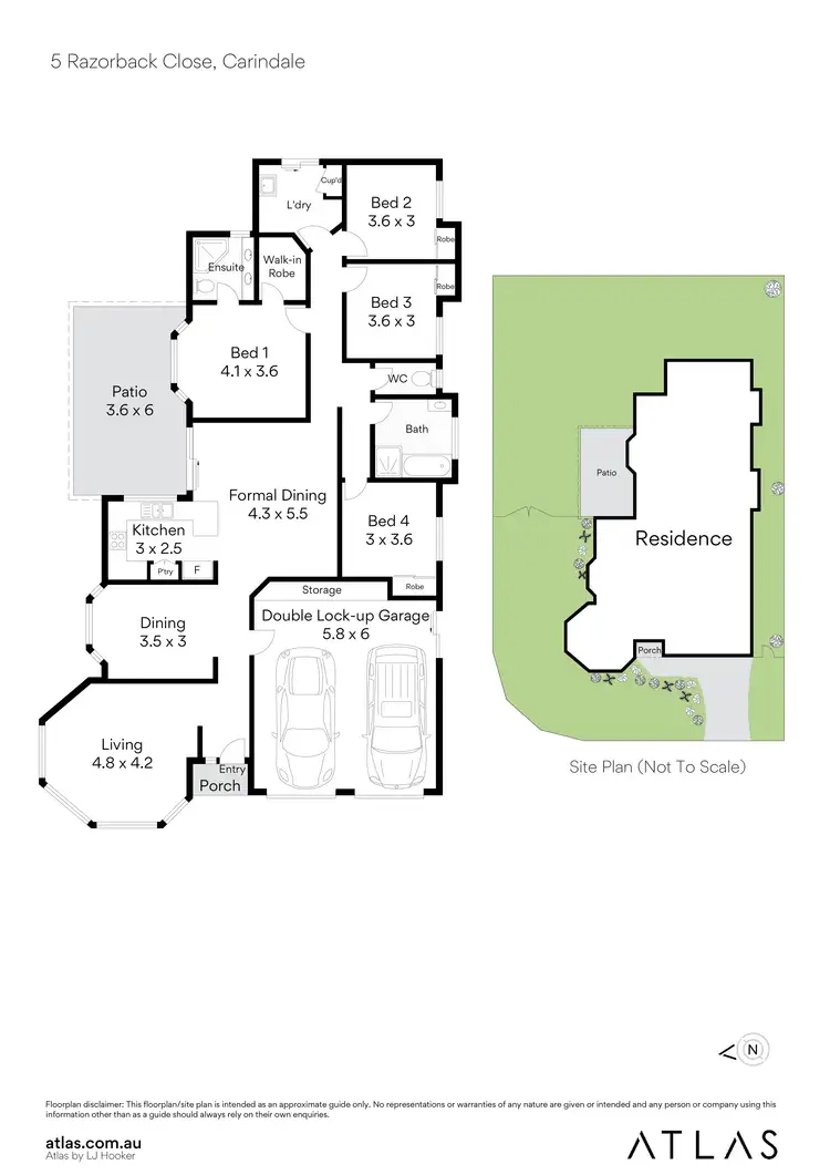 Floorplan of Homely house listing, 5 Razorback Close, Carindale QLD 4152