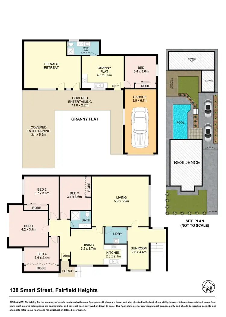 Floorplan of Homely house listing, 138 Smart St, Fairfield Heights NSW 2165
