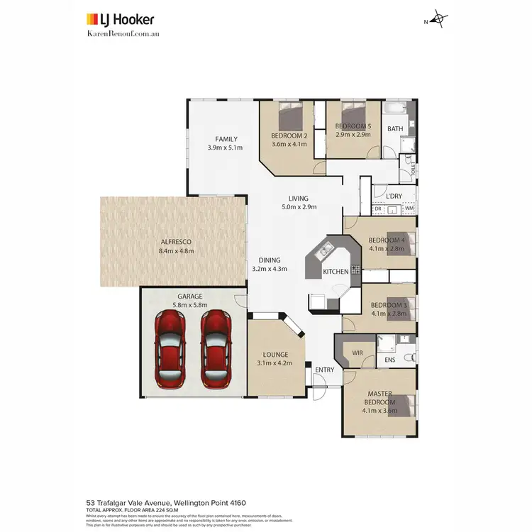 Floorplan of Homely house listing, 53 Trafalgar Vale Avenue, Wellington Point QLD 4160