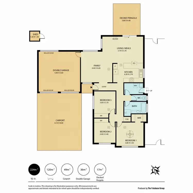 Floorplan of Homely house listing, 74 Tarqui Drive, Paralowie SA 5108