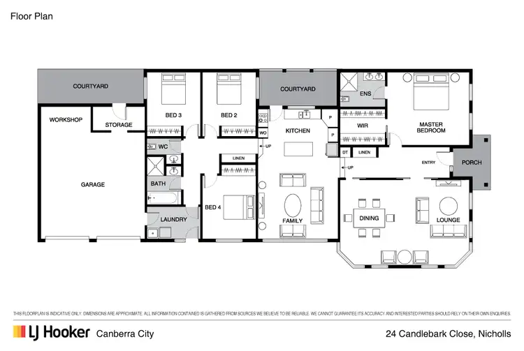 Floorplan of Homely house listing, 24 Candlebark Close, Nicholls ACT 2913