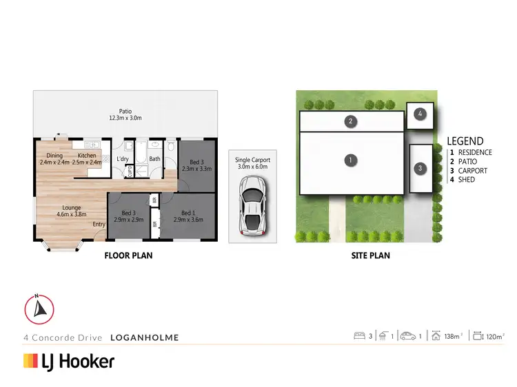 Floorplan of Homely house listing, 4 Concorde Drive, Loganholme QLD 4129
