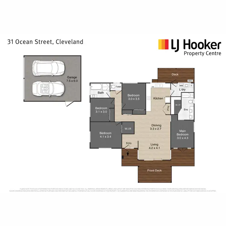 Floorplan of Homely house listing, 31 Ocean Street, Cleveland QLD 4163