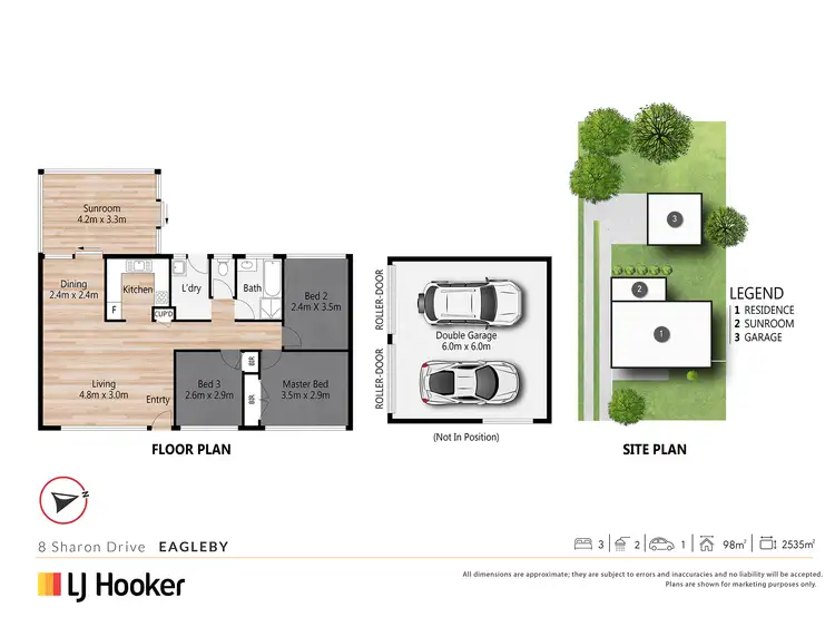 Floorplan of Homely house listing, 8 Sharon Drive, Eagleby QLD 4207
