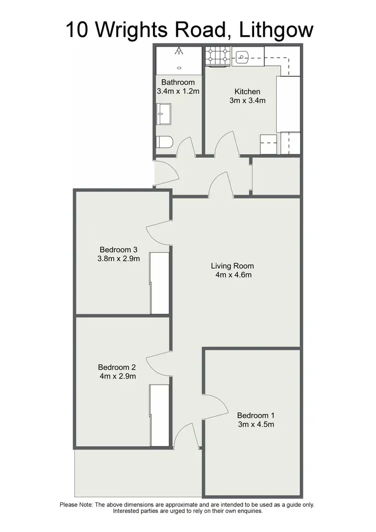 Floorplan of Homely house listing, 10 Wrights Road, Lithgow NSW 2790