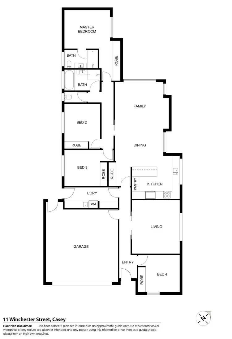 Floorplan of Homely house listing, 11 Winchester Street, Casey ACT 2913