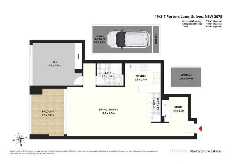 Floorplan of Homely apartment listing, 15/3-7 Porters Lane, St Ives NSW 2075