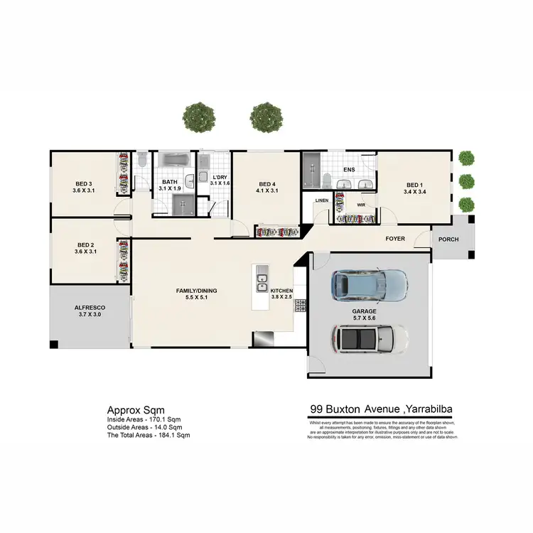 Floorplan of Homely house listing, 99 Buxton Avenue, Yarrabilba QLD 4207