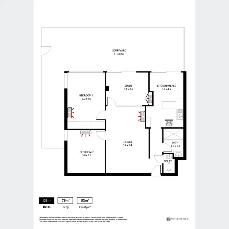 Floorplan of Homely unit listing, 24/197-201 Anzac Highway, Plympton SA 5038
