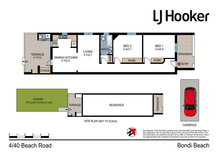 Floorplan of Homely apartment listing, 4/40 Beach Road, Bondi Beach NSW 2026