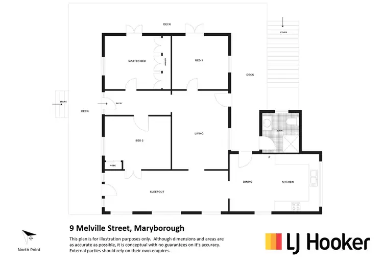 Floorplan of Homely house listing, 9 Melville Street, Maryborough QLD 4650