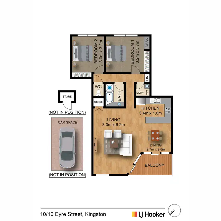 Floorplan of Homely apartment listing, 10/16 Eyre Street, Griffith ACT 2603