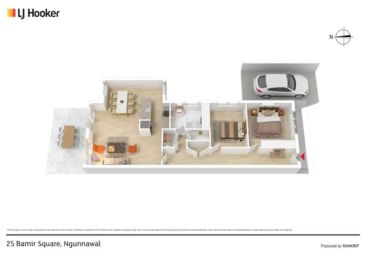 Floorplan of Homely house listing, 25 Bamir Square, Ngunnawal ACT 2913