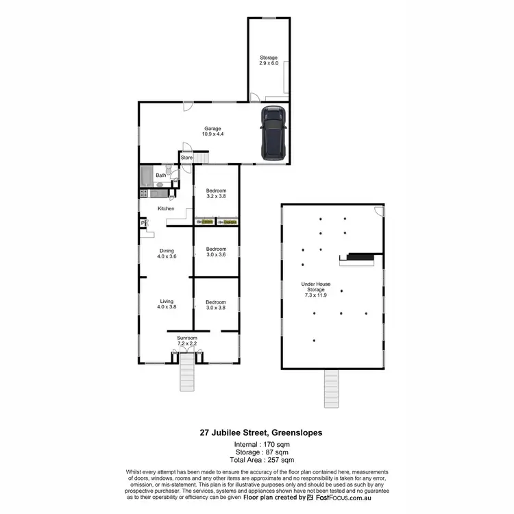 Floorplan of Homely house listing, 27 Jubilee Street, Stones Corner QLD 4120