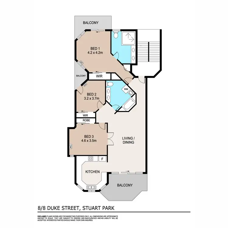 Floorplan of Homely unit listing, 8/8 Duke Street, Stuart Park NT 820