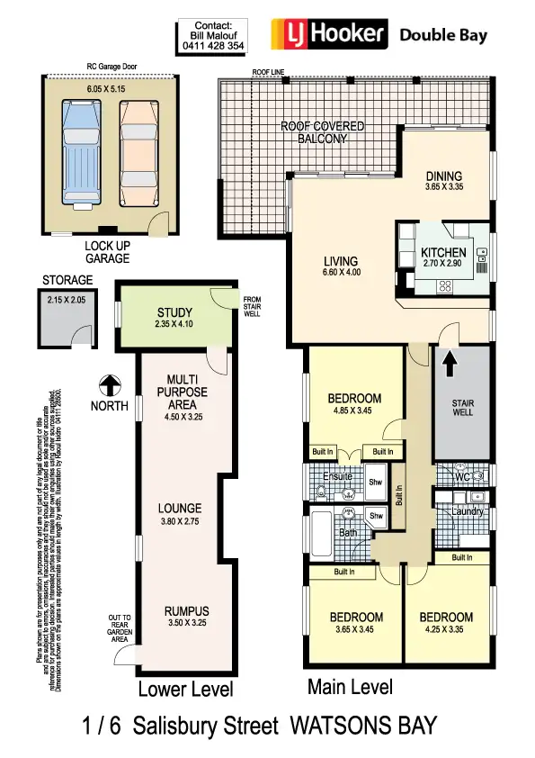 Floorplan of Homely apartment listing, 1/6 Salisbury Street, Watsons Bay NSW 2030