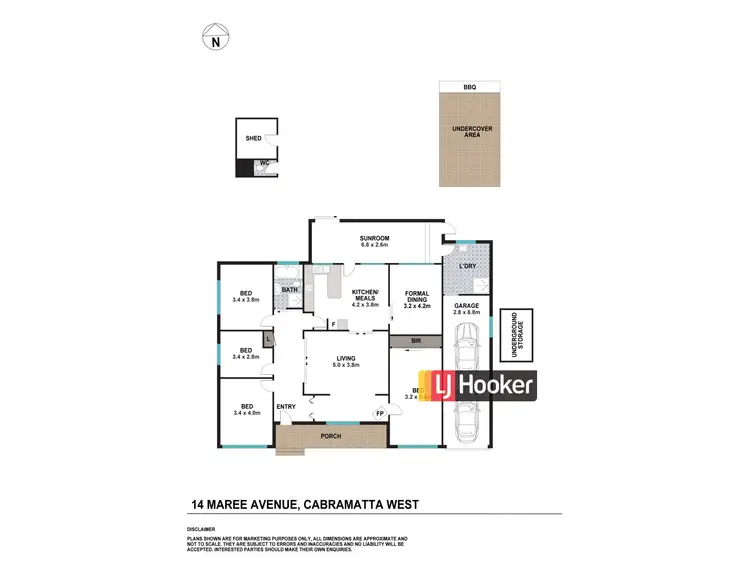 Floorplan of Homely house listing, 14 Maree Avenue, Cabramatta West NSW 2166