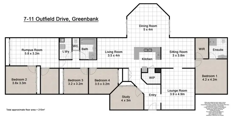 Floorplan of Homely house listing, 7-11 Outfield Drive, Greenbank QLD 4124