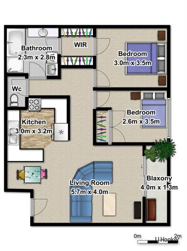 Floorplan of Homely unit listing, 41/3 Clancy Court, Tugun QLD 4224