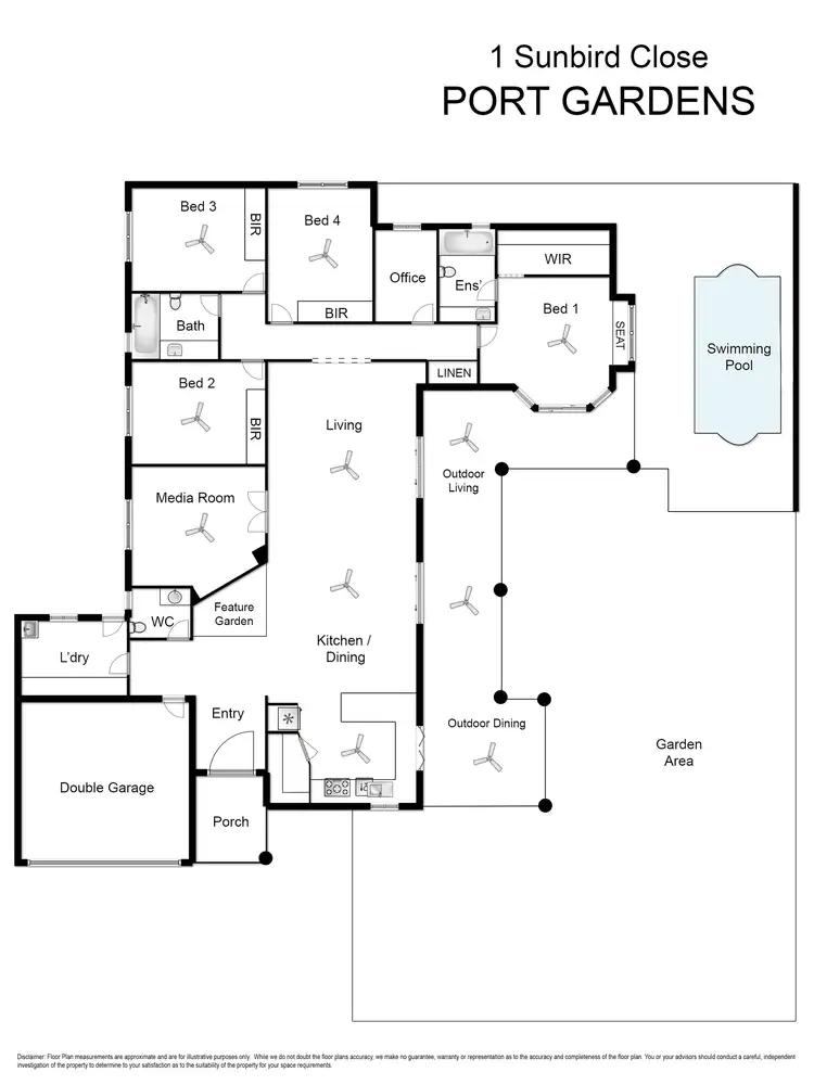 Floorplan of Homely house listing, 1 Sunbird Close, Port Douglas QLD 4877
