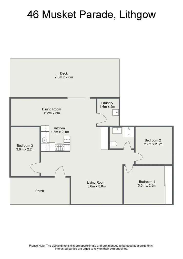 Floorplan of Homely house listing, 46 Musket Parade, Lithgow NSW 2790