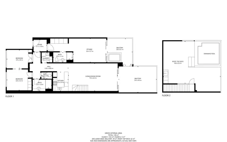 Floorplan of Homely apartment listing, 1335-1336/123 Williams Esplanade, Palm Cove QLD 4879
