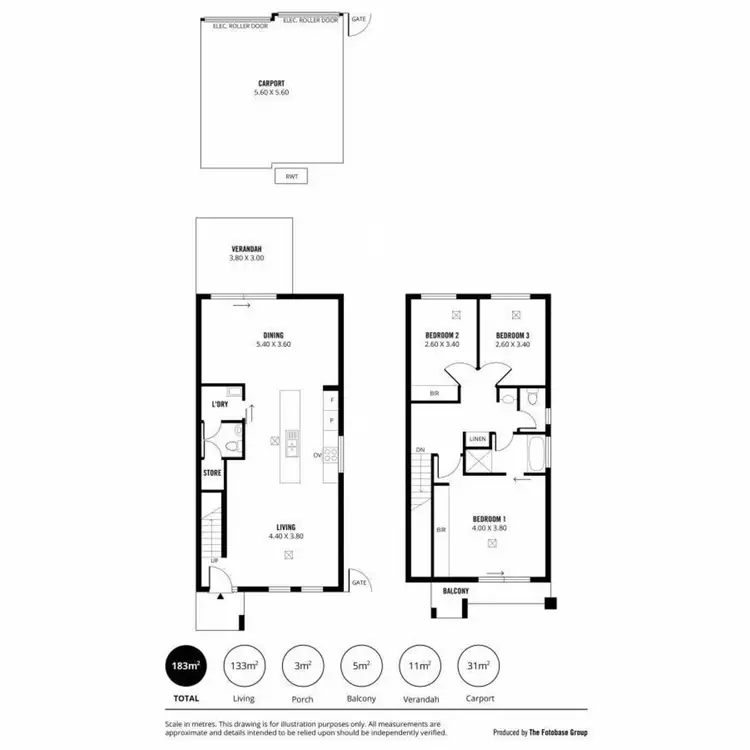 Floorplan of Homely townhouse listing, 39 Fleming Crescent, Mansfield Park SA 5012