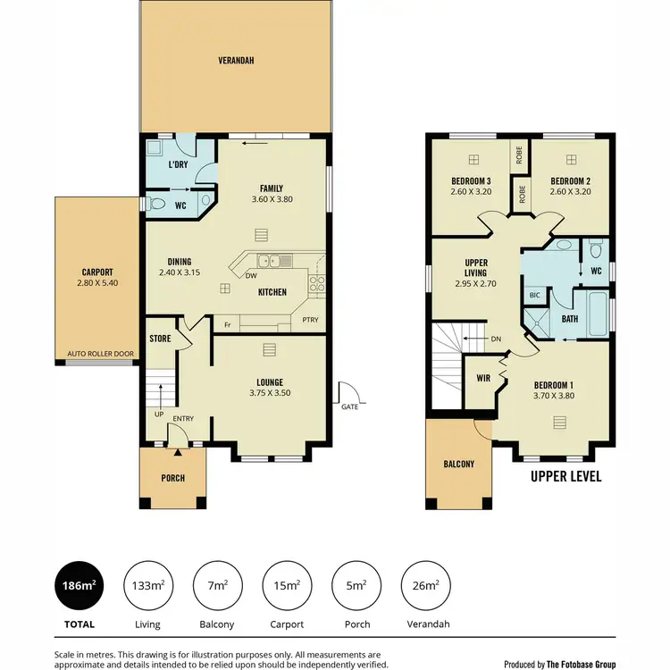 Floorplan of Homely townhouse listing, 4/1653 Golden Grove Road, Greenwith SA 5125