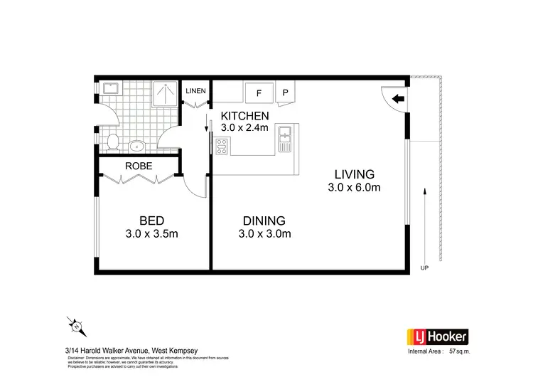 Floorplan of Homely unit listing, Unit 3/14 Harold Walker Avenue, West Kempsey NSW 2440