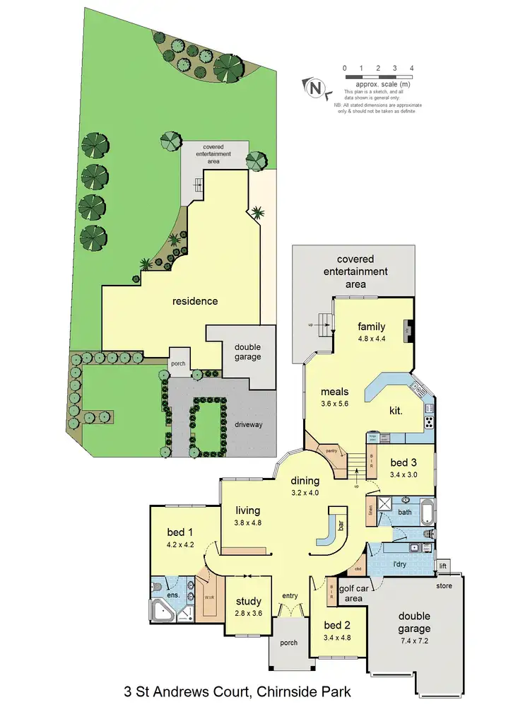 Floorplan of Homely house listing, 3 St Andrews Court, Chirnside Park VIC 3116