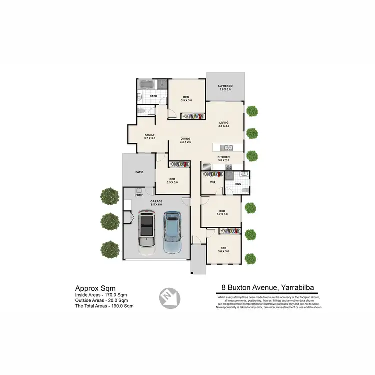 Floorplan of Homely house listing, 8 Buxton Avenue, Yarrabilba QLD 4207