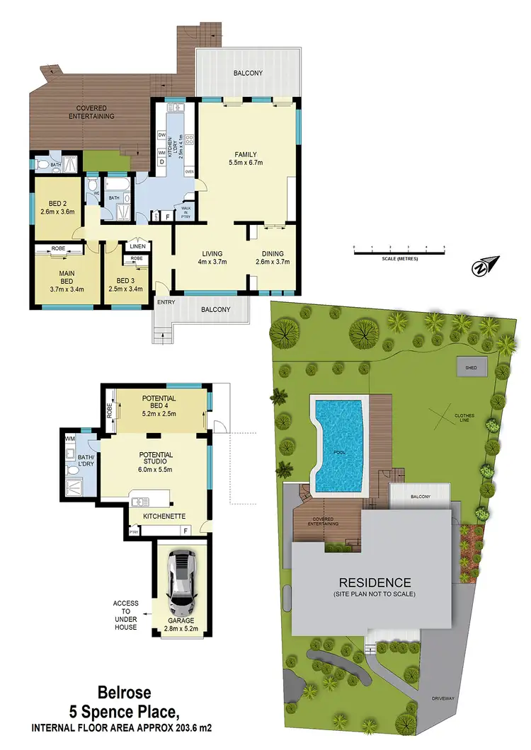 Floorplan of Homely house listing, 5 Spence Place, Belrose NSW 2085