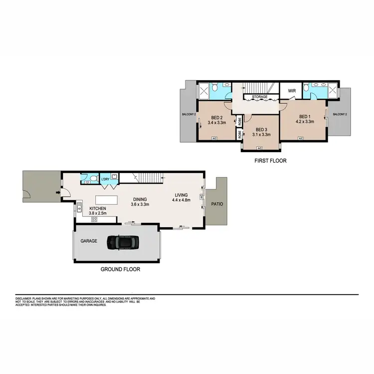 Floorplan of Homely townhouse listing, 9/38 Gardens Hill Crescent, The Gardens NT 820