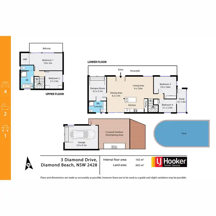 Floorplan of Homely house listing, 2 Seaview Street, Diamond Beach NSW 2430