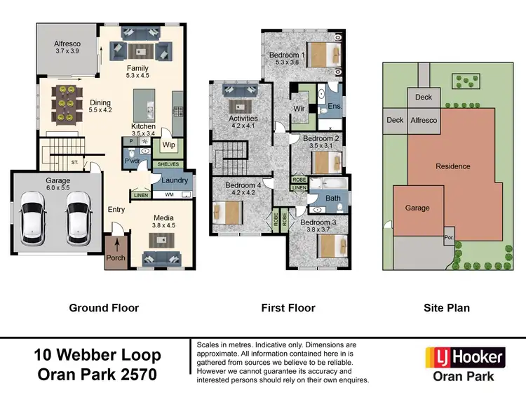 Floorplan of Homely house listing, 10 Webber Loop, Oran Park NSW 2570