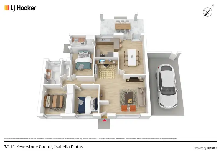 Floorplan of Homely townhouse listing, 3/111 Keverstone Circuit, Isabella Plains ACT 2905