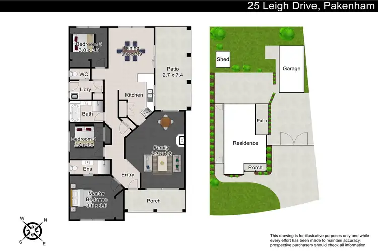 Floorplan of Homely house listing, 25 Leigh Drive, Pakenham VIC 3810