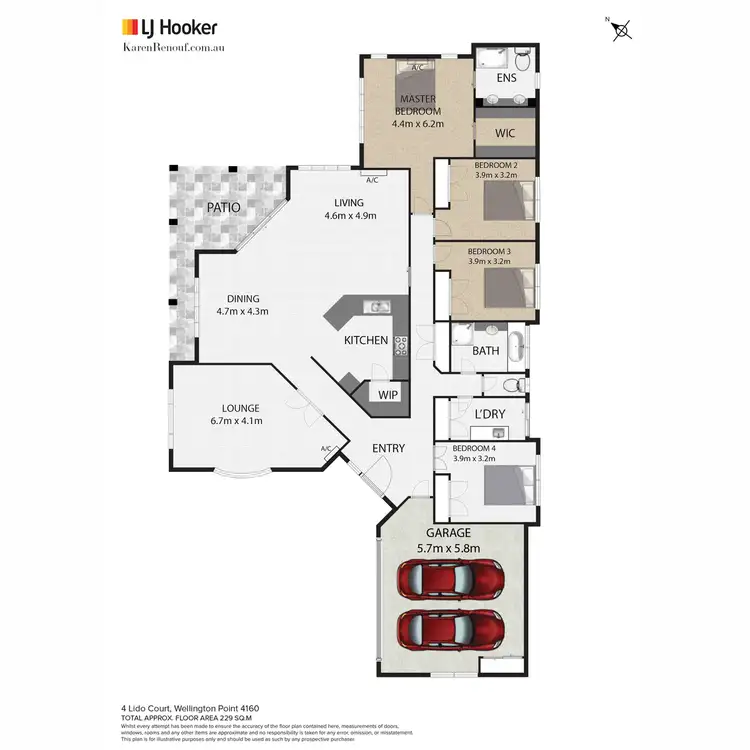 Floorplan of Homely house listing, 4 Lido Court, Wellington Point QLD 4160