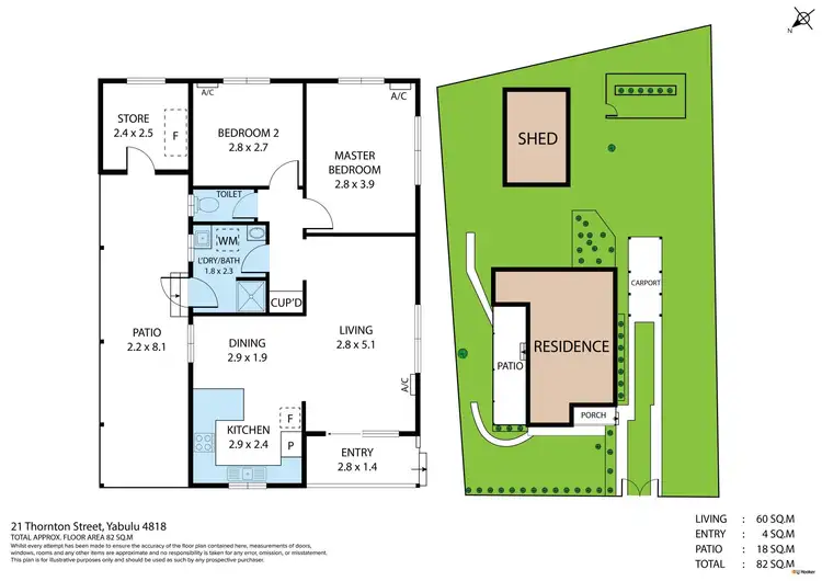 Floorplan of Homely house listing, 21 Thornton Street, Yabulu QLD 4818