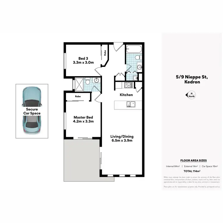 Floorplan of Homely unit listing, 5/9 Nieppe Street, Kedron QLD 4031