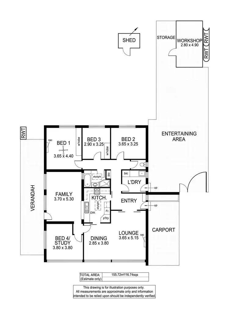 Floorplan of Homely house listing, 92 Bonython Avenue, Novar Gardens SA 5040